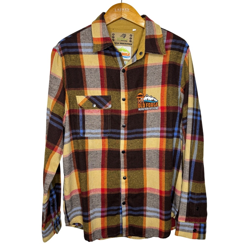 Willow Running Old Forge Marathon Weekend Flannel Large